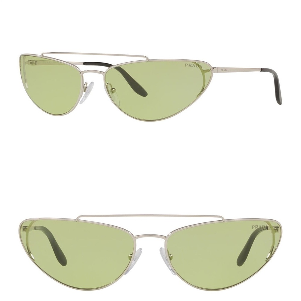 SOLD Prada 66mm Irregular Cat Eye Sunglasses - Picture 2 of 7
